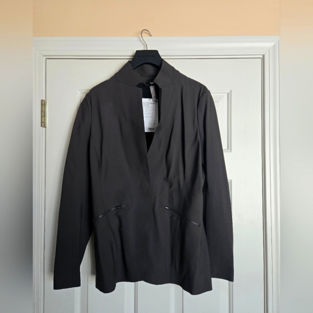 Athleta Interstellar Blazer dark gray/ slate color sz 8 NWT